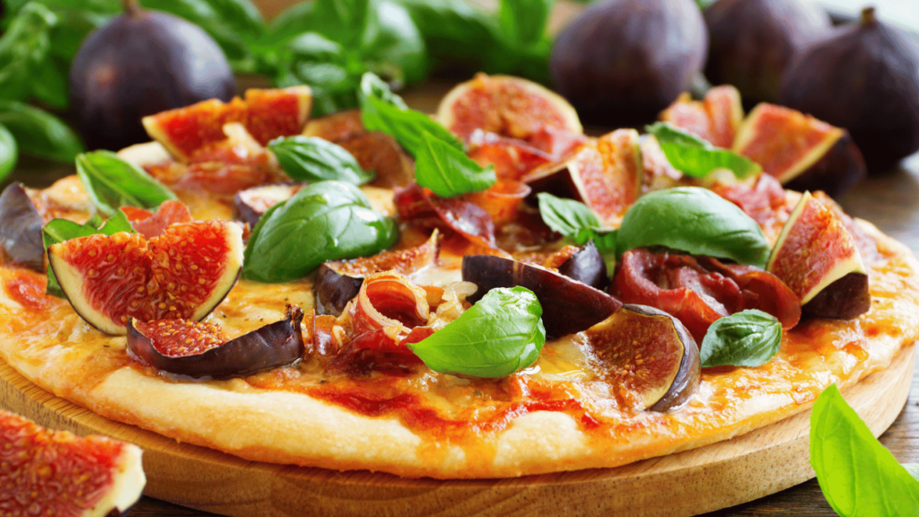 Fig and prosciutto Pizza
