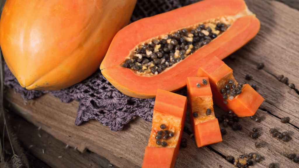 Papaya is an excellent source of Vitamion C